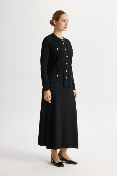 Hair Knit Classic Knitwear Jacket - MISS DALIDA (1)