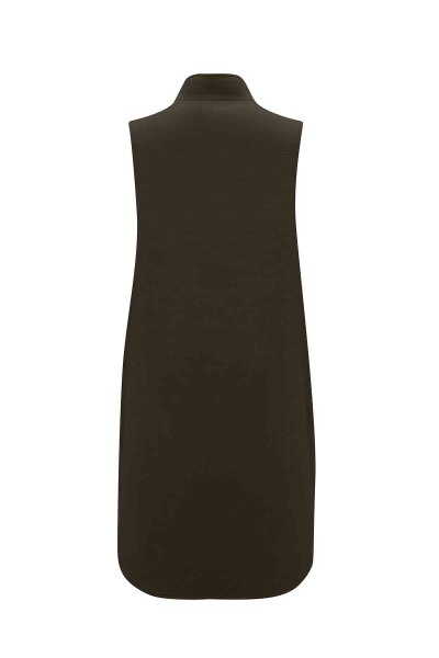 Zippered Sleeveless Inner Lined Vest - MISS DALIDA (1)