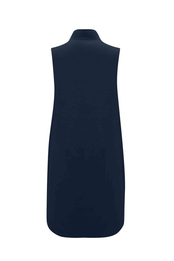 Zippered Sleeveless Inner Lined Vest - 2