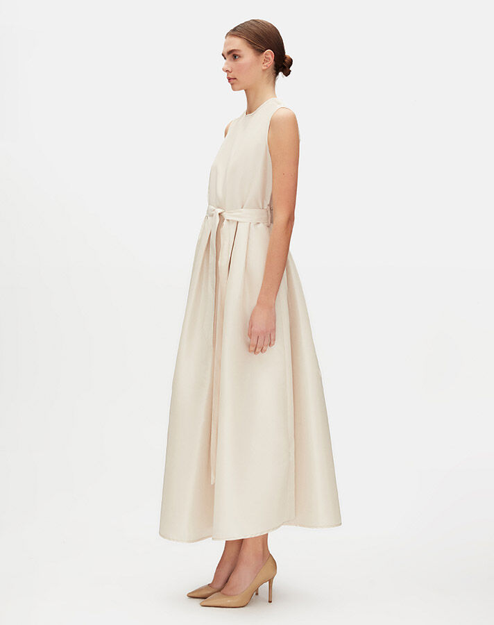 Sleeveless Taffeta Dress - 6