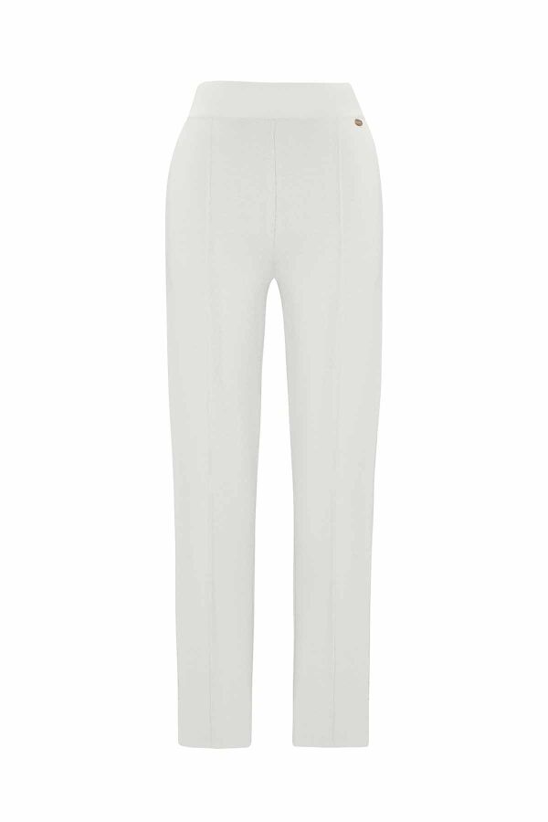 Skinny Leg Knitted Trousers - 1