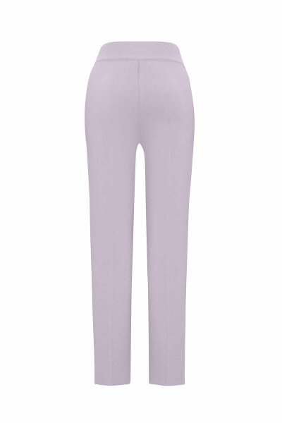 Slim Fit Knitted Lilac Pants - 2