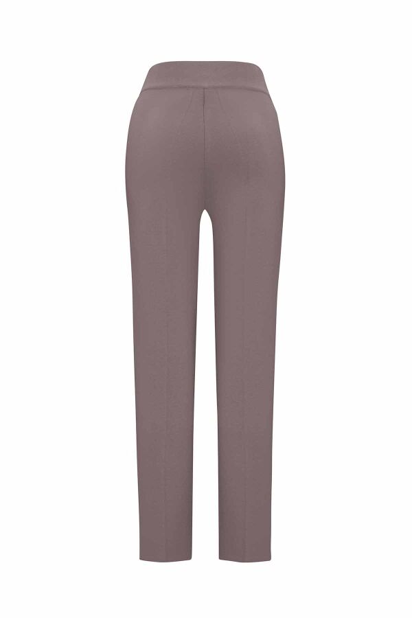 Slim Fit Knitted Mink Pants - 2