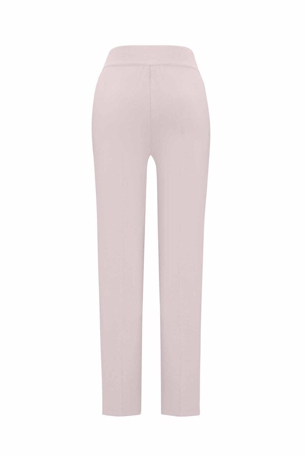 Slim Fit Knitted Pink Pants - 2