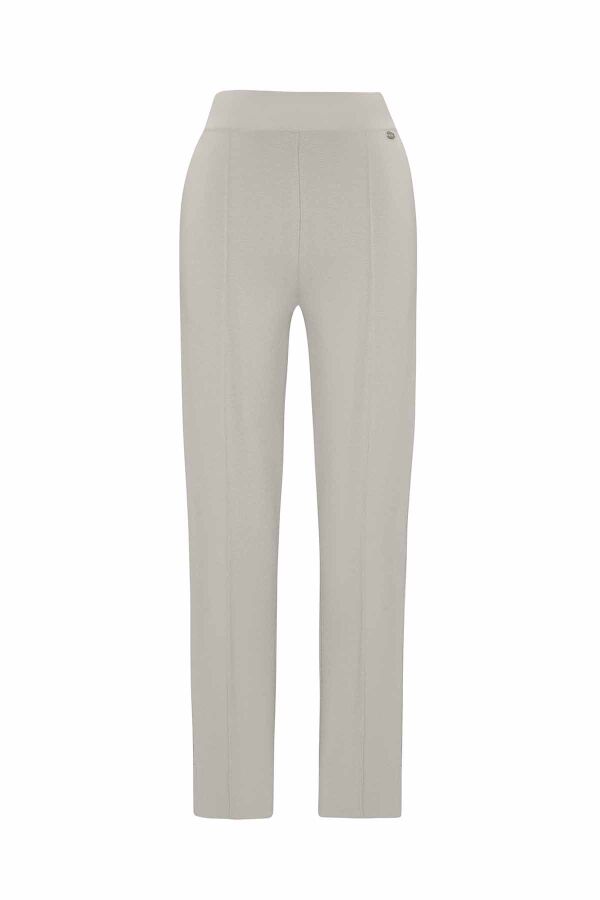 Skinny Leg Knitted Trousers - 1