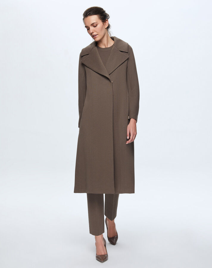 T24K-8003 Solid Color Knitwear Coat - 10