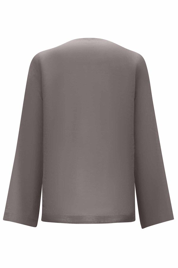 Solid Color Linen Short Jacket - 12