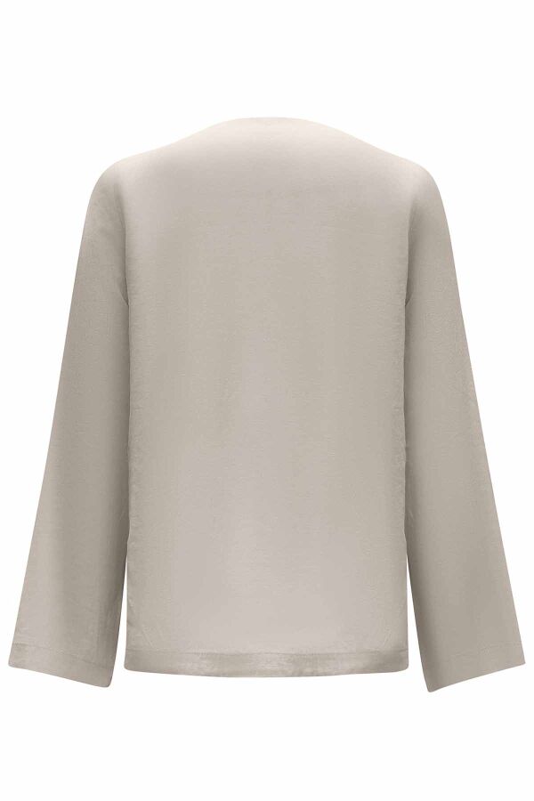 Solid Color Linen Short Jacket - 14