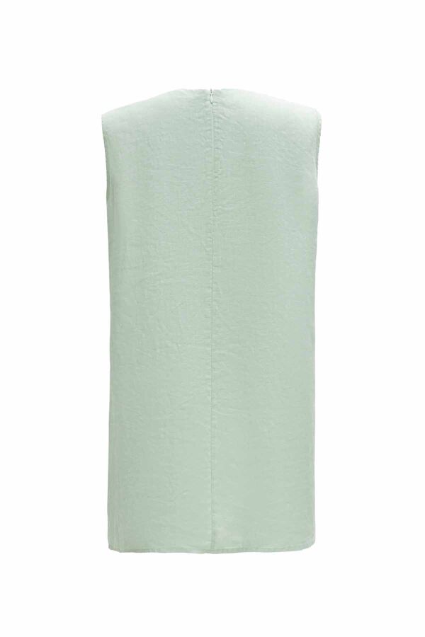 Solid Color Linen Tunic - 10