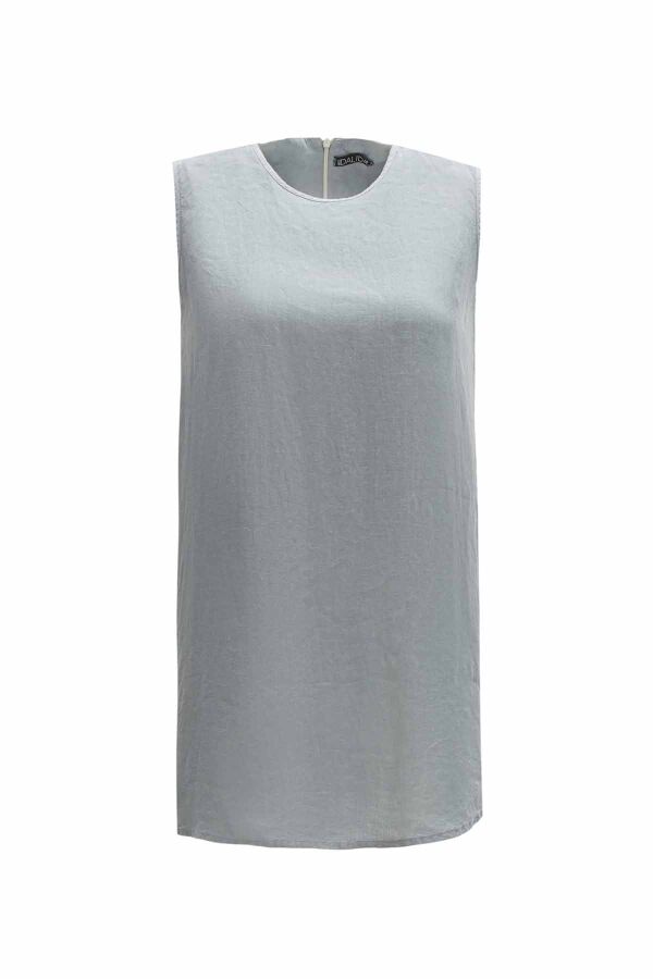 Solid Color Linen Tunic - 12