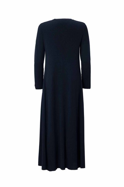 Solid Relaxed Fit Knit Dress Navy - 2