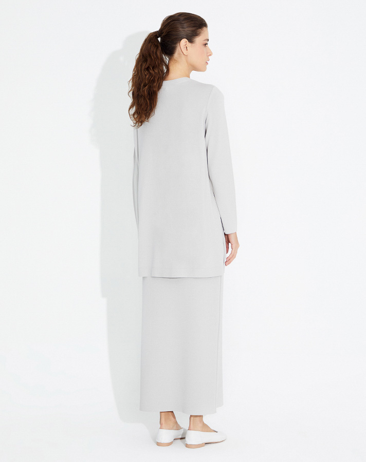 T23Y-6023 Knitwear Tunic with Stone Detail on the Front - 7