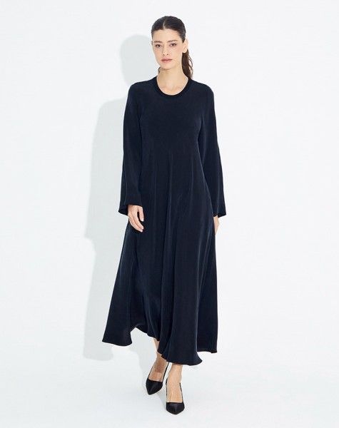 T23Y-4033 Straight Cut Basic Cupra Dress - 3