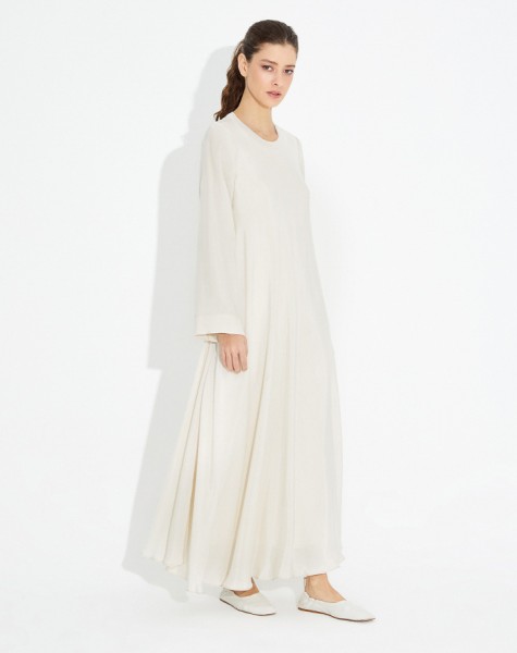 T23Y-4033 Straight Cut Basic Cupra Dress - 11