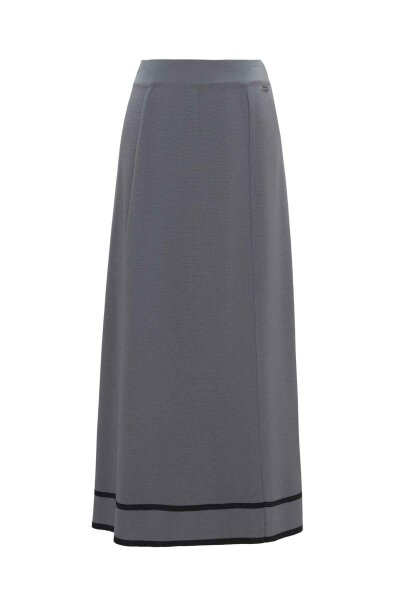 Striped Detailed Knit Skirt - 2