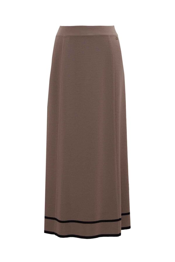 Striped Detailed Knit Skirt - 2