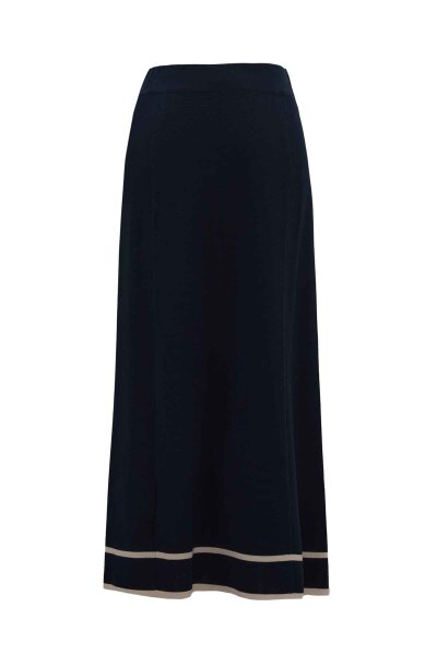 Striped Detailed Knit Skirt - 4