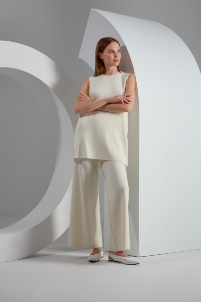 T23K-6000 Basic Kolsuz Triko Tunik - 14