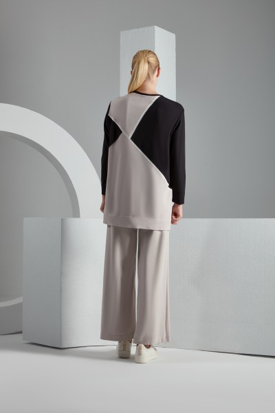 T23K-6005 Geometrik Desenli Touch Me Tunik - 7