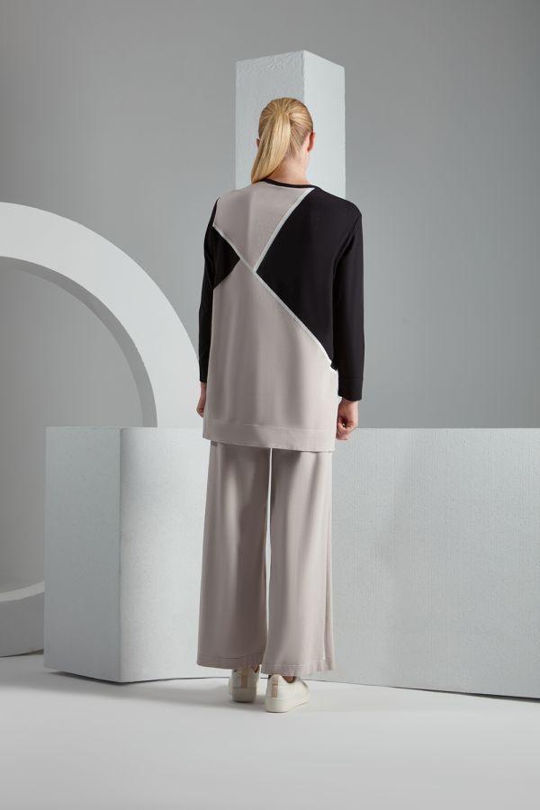 T23K-6005 Geometrik Desenli Touch Me Tunik - 7
