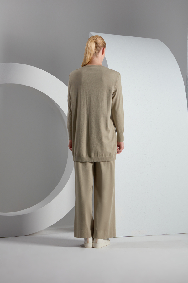 T23K-6006 Saç Örgü Detaylı Touch Me Tunik - 2