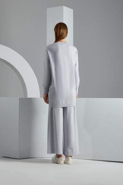 T23K-6006 Saç Örgü Detaylı Touch Me Tunik - 4