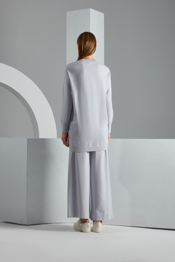 T23K-6006 Saç Örgü Detaylı Touch Me Tunik - 4