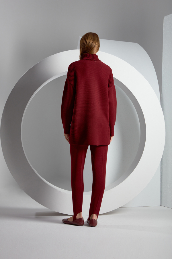 T23K-6007 Fitilli Triko Tunik - 5
