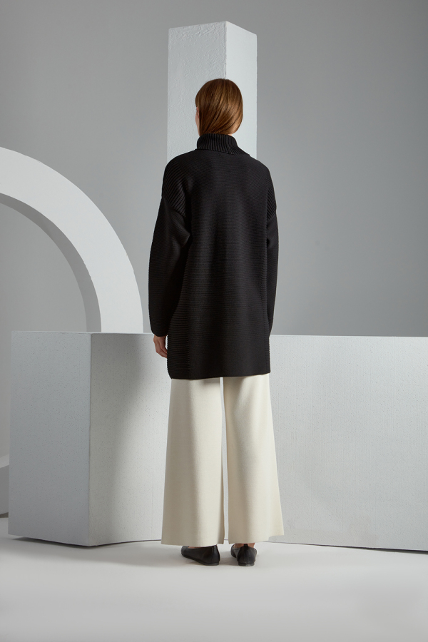 T23K-6007 Fitilli Triko Tunik - 8