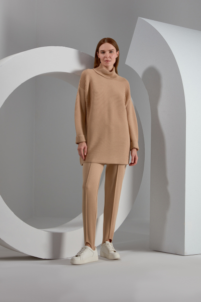 T23K-6007 Fitilli Triko Tunik - 11