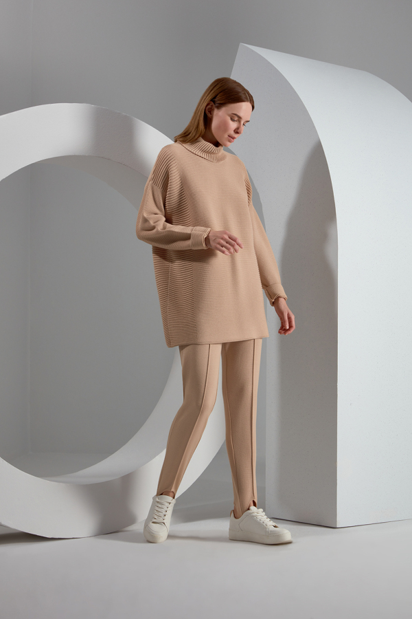 T23K-6007 Fitilli Triko Tunik - 12