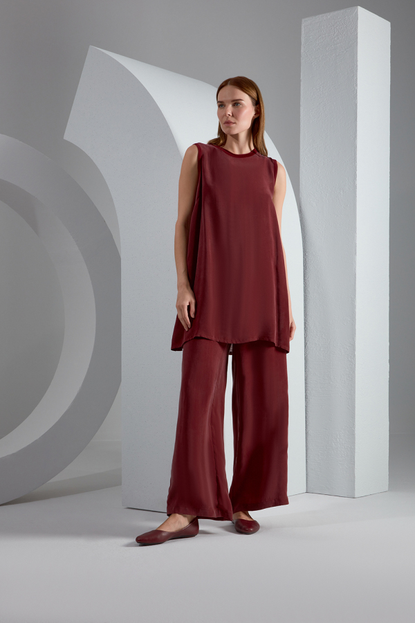 T23K-6032 Kolsuz Kupra Triko Tunik - 4