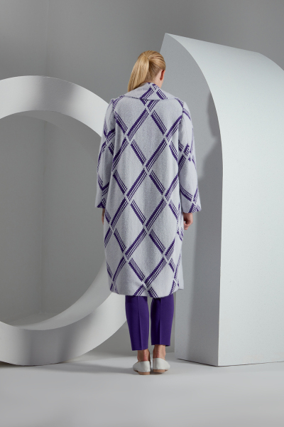 T23K-8004 Baklava Dilimli Uzun Yumoş Manto PILA-BULLET - 3