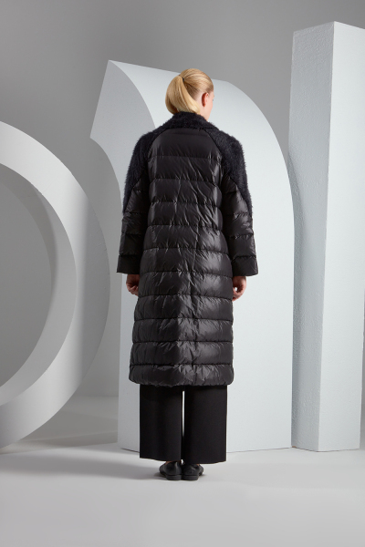 T23K-8017 Yumoş İp Detaylı Şişme Mont LACİVERT - MISS DALIDA (1)