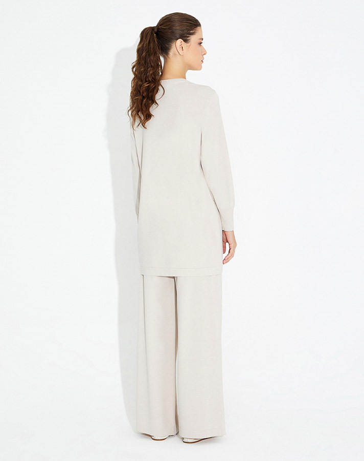 T23Y-6001 Düğme Aksesurarlı Basic Tunik - 10