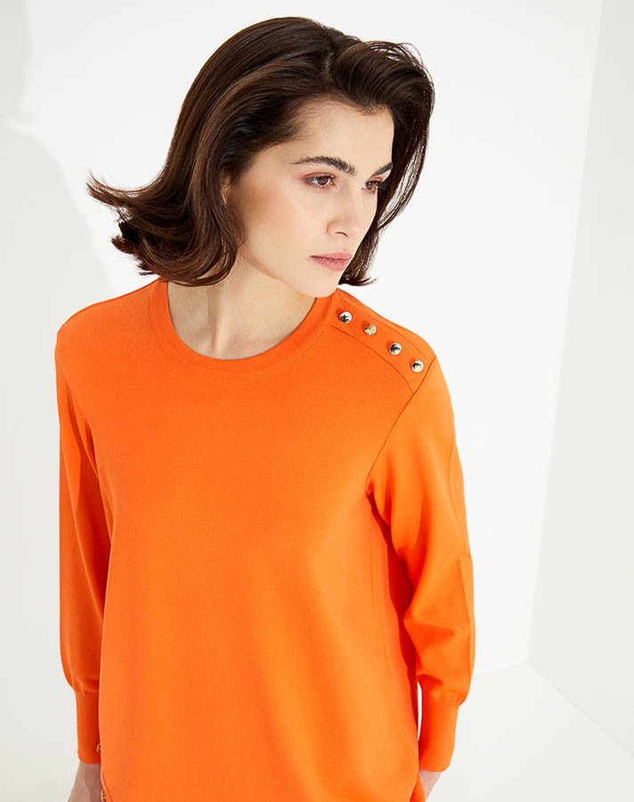 T23Y-6001 Düğme Aksesurarlı Basic Tunik - 16