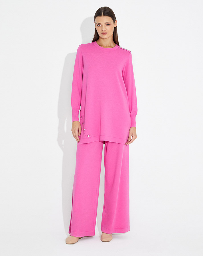 T23Y-6001 Düğme Aksesurarlı Basic Tunik - 18
