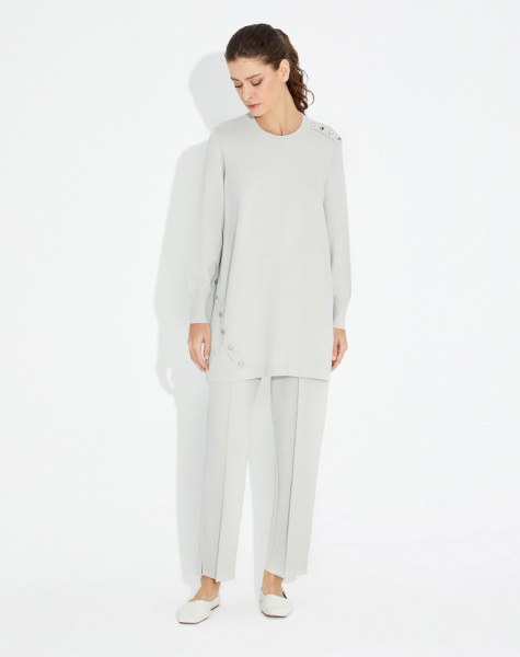 T23Y-6001 Düğme Aksesurarlı Basic Tunik - 28
