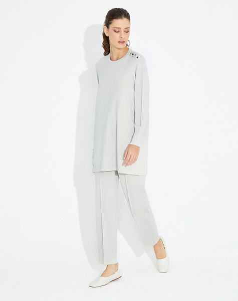 T23Y-6001 Düğme Aksesurarlı Basic Tunik - 29