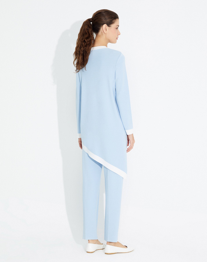 T23Y-6004 Asimetrik Kesim Triko Tunik - 6