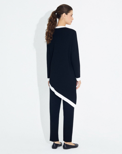 T23Y-6004 Asimetrik Kesim Triko Tunik - 10