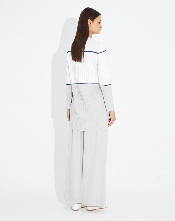 T23Y-6005 Fitilli Triko Tunik - 6