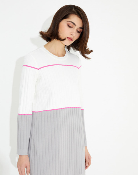 T23Y-6005 Fitilli Triko Tunik - 2