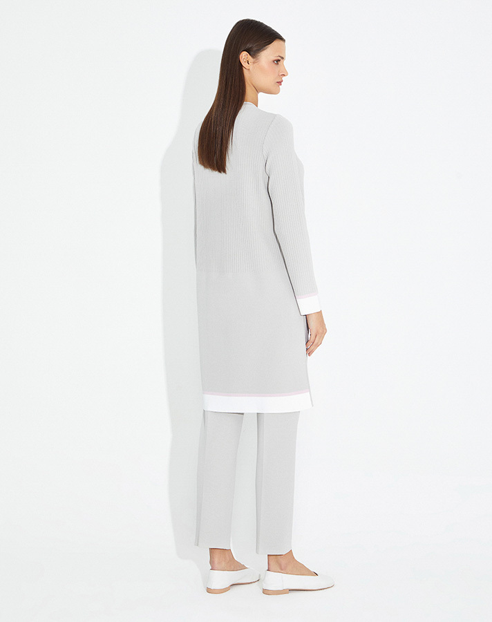 T23Y-6006 Cep Görünümlü Fitilli Triko Tunik - 8