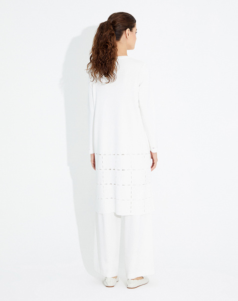 T23Y-6011 Ajurlu Triko Tunik - 4