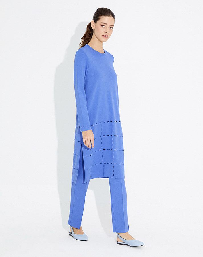 T23Y-6011 Ajurlu Triko Tunik - 7