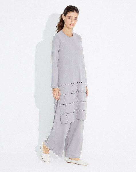 T23Y-6011 Ajurlu Triko Tunik - 9