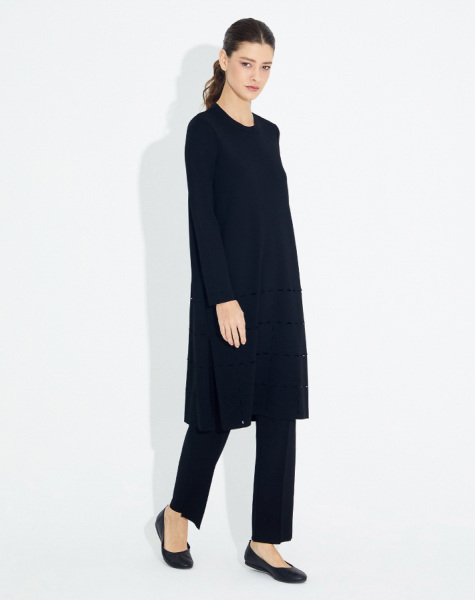 T23Y-6011 Ajurlu Triko Tunik - 1