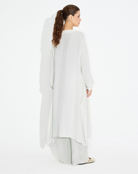 T23Y-6015 Düğmeli Kupra Tunik - 8
