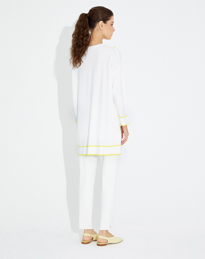 T23Y-6022 Gizli V Yaka Triko Tunik - 5